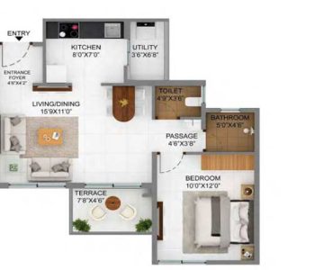 pallonji shapoorji Floor plan